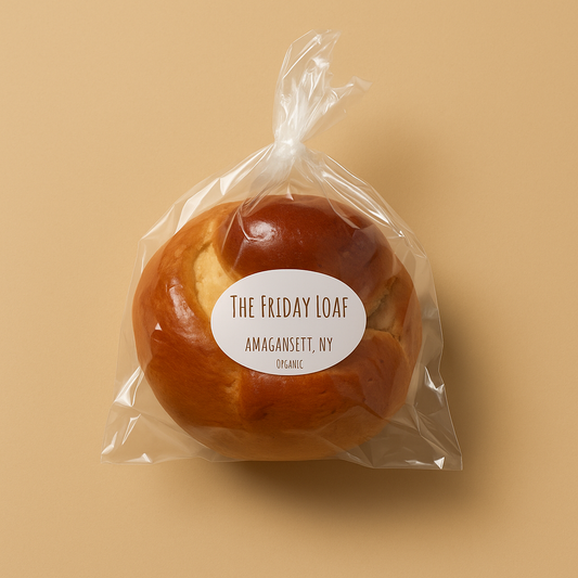 The Friday Loaf Round Challah (NOT GLUTEN FREE)